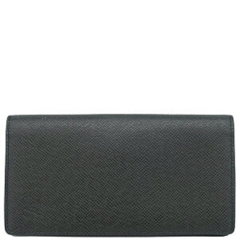 Louis Vuitton Portefeuille Wallet Long Taiga Ardoise Bifold Black Bill